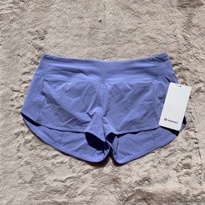 HYDRANGEA BLUE lululemon speed up shorts